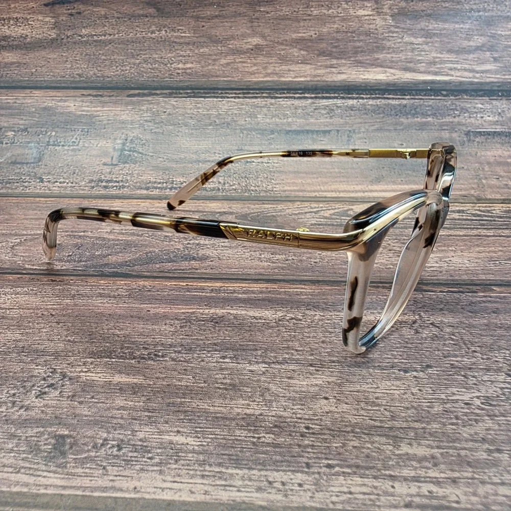 Ralph Lauren RA5203 1463/13 Brown Tortoise Gold Cat Eye Eyeglass Frame 54-16-135
